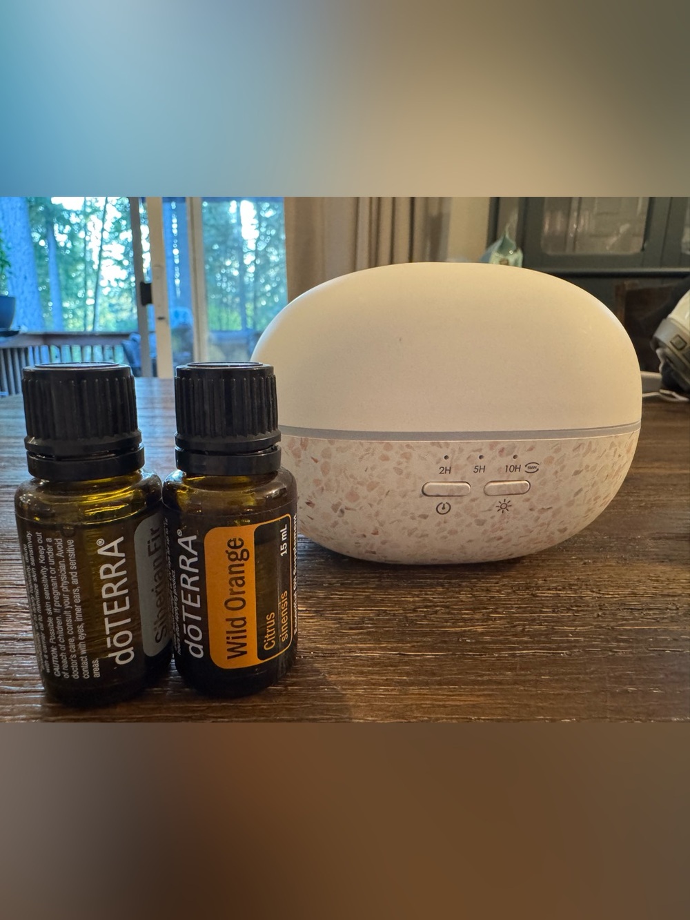 Doterra Pebble Diffuser with two Doterra oils!